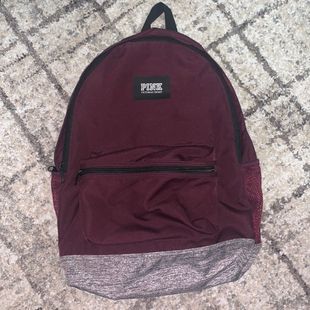 Pink Victoria’s Secret - Campus Backpack Maroon